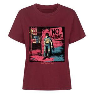 No Future – Rebellion in Rot & Beton - Premium Organic Shirt Women | T-Shirt | Dark Shadows Arts