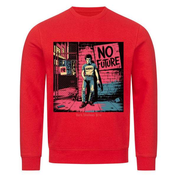 No Future – Rebellion in Rot & Beton - Premium Organic Sweatshirt | Sweatshirt | Dark Shadows Arts