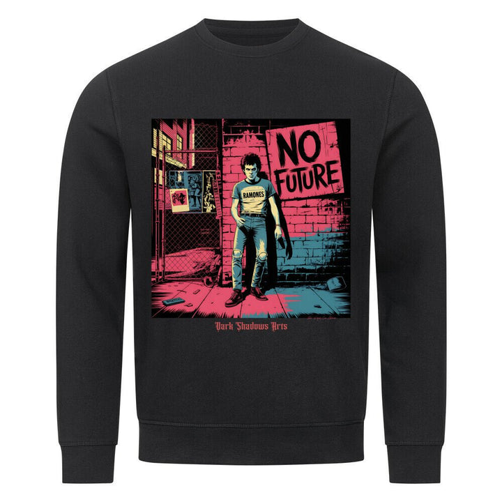 No Future – Rebellion in Rot & Beton - Premium Organic Sweatshirt | Sweatshirt | Dark Shadows Arts
