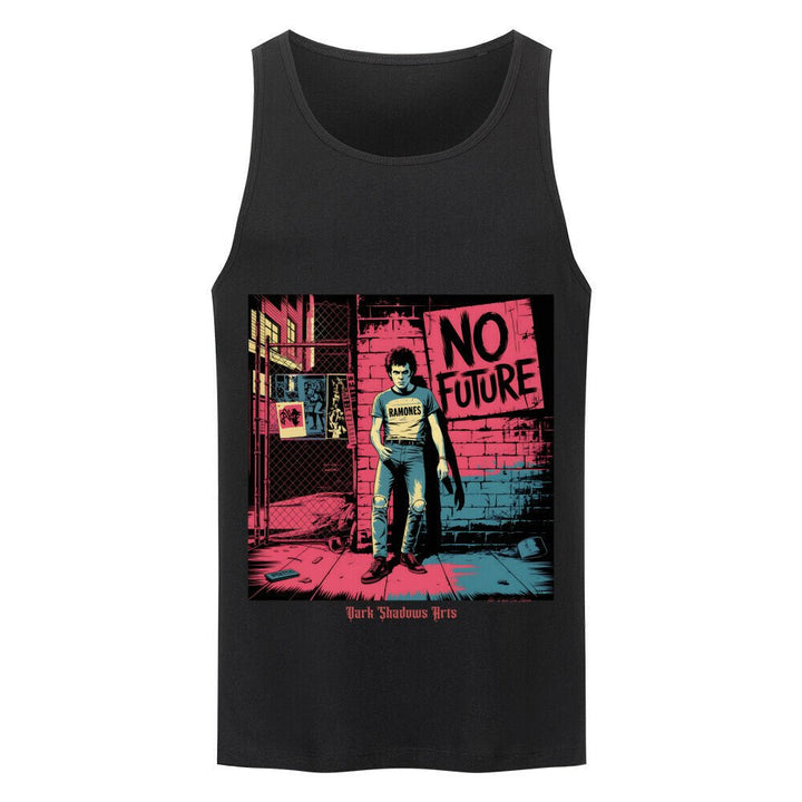 No Future – Rebellion in Rot & Beton - Premium Organic Tanktop | T-Shirt | Dark Shadows Arts
