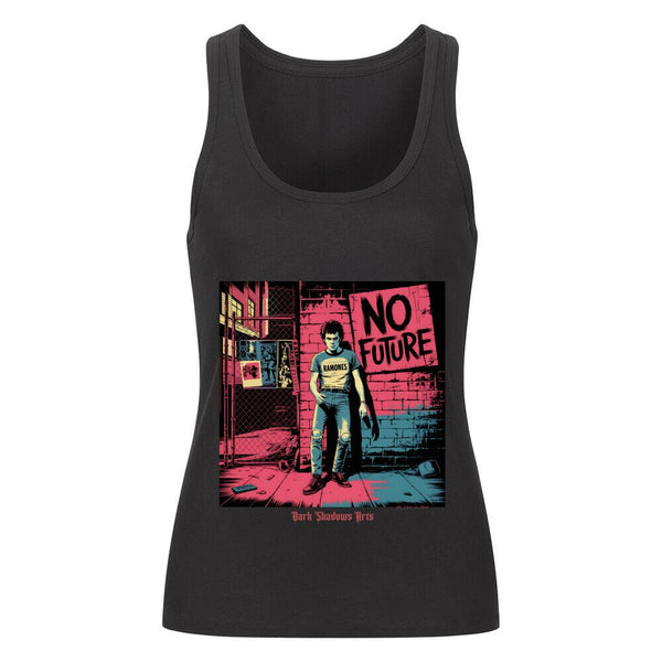 No Future – Rebellion in Rot & Beton - Premium Organic Tanktop Women | T-Shirt | Dark Shadows Arts