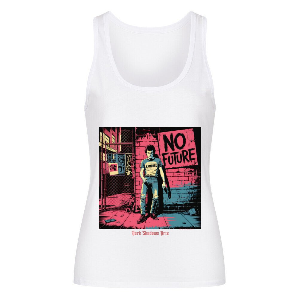 No Future – Rebellion in Rot & Beton - Premium Organic Tanktop Women | T-Shirt | Dark Shadows Arts