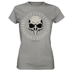 Nordic Raven Skull – Mystisches Design für Fans nordischer Ästhetik - Ladies Premium Shirt | Lady - Shirts | Dark Shadows Arts
