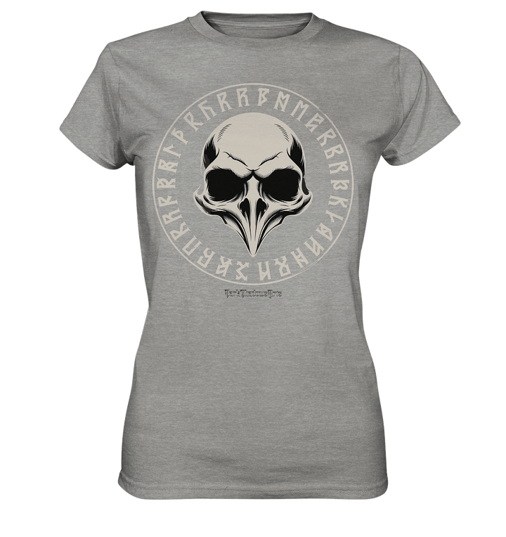 Nordic Raven Skull – Mystisches Design für Fans nordischer Ästhetik - Ladies Premium Shirt | Lady - Shirts | Dark Shadows Arts
