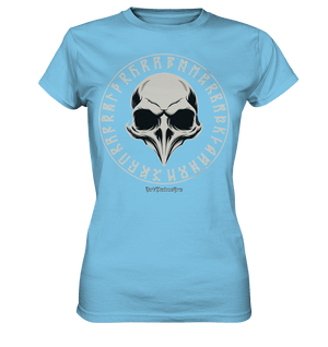 Nordic Raven Skull – Mystisches Design für Fans nordischer Ästhetik - Ladies Premium Shirt | Lady - Shirts | Dark Shadows Arts