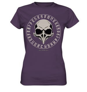 Nordic Raven Skull – Mystisches Design für Fans nordischer Ästhetik - Ladies Premium Shirt | Lady - Shirts | Dark Shadows Arts