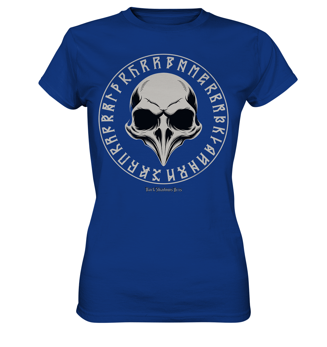 Nordic Raven Skull – Mystisches Design für Fans nordischer Ästhetik - Ladies Premium Shirt | Lady - Shirts | Dark Shadows Arts
