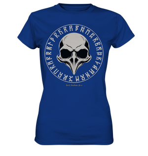 Nordic Raven Skull – Mystisches Design für Fans nordischer Ästhetik - Ladies Premium Shirt | Lady - Shirts | Dark Shadows Arts