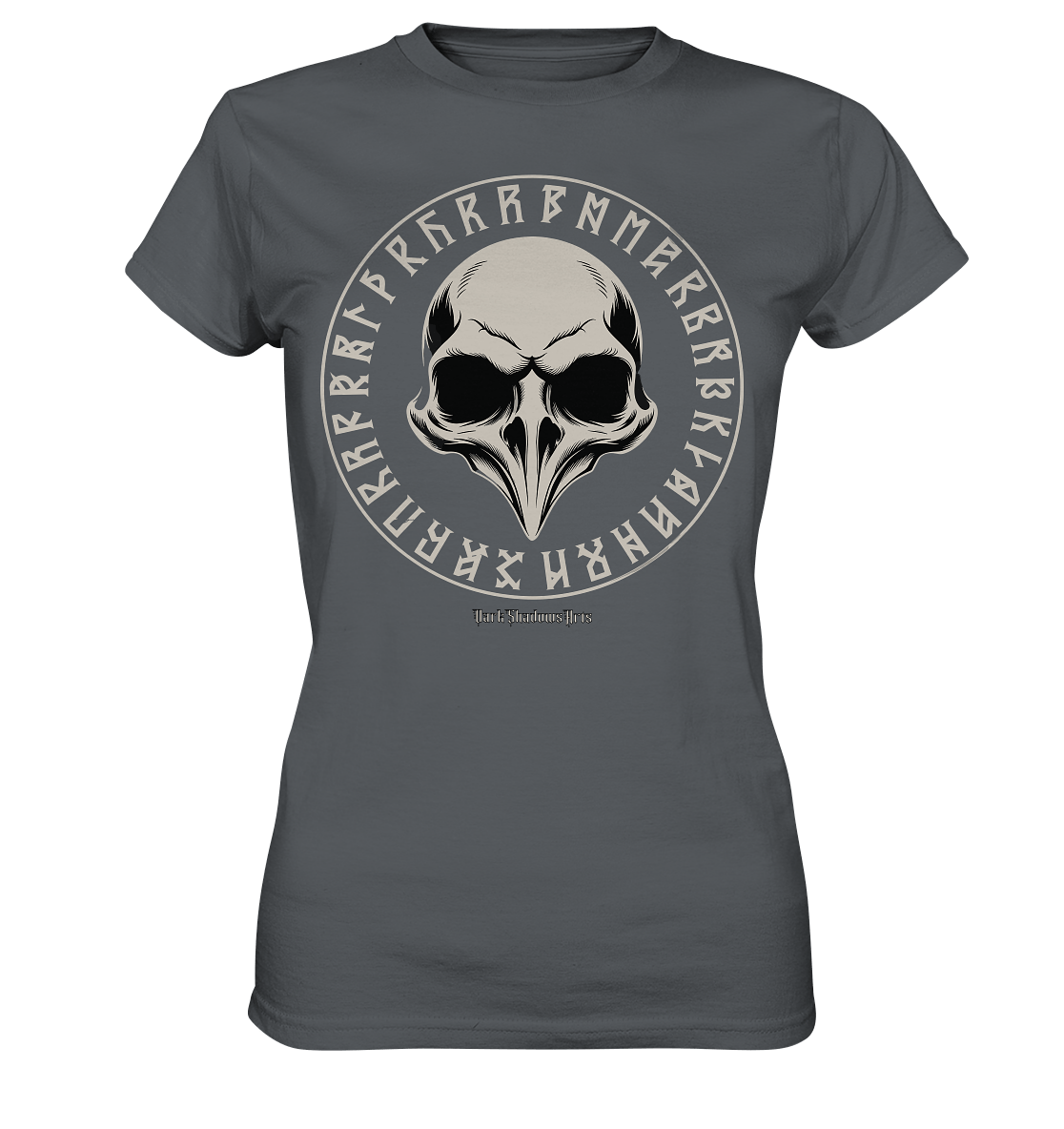 Nordic Raven Skull – Mystisches Design für Fans nordischer Ästhetik - Ladies Premium Shirt | Lady - Shirts | Dark Shadows Arts