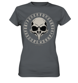 Nordic Raven Skull – Mystisches Design für Fans nordischer Ästhetik - Ladies Premium Shirt | Lady - Shirts | Dark Shadows Arts