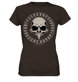 Nordic Raven Skull – Mystisches Design für Fans nordischer Ästhetik - Ladies Premium Shirt | Lady - Shirts | Dark Shadows Arts