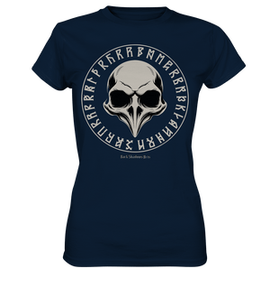 Nordic Raven Skull – Mystisches Design für Fans nordischer Ästhetik - Ladies Premium Shirt | Lady - Shirts | Dark Shadows Arts