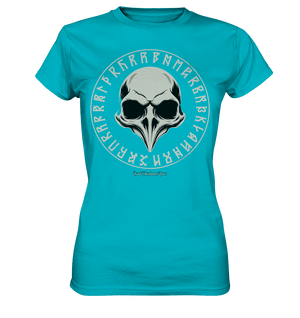 Nordic Raven Skull – Mystisches Design für Fans nordischer Ästhetik - Ladies Premium Shirt | Lady - Shirts | Dark Shadows Arts