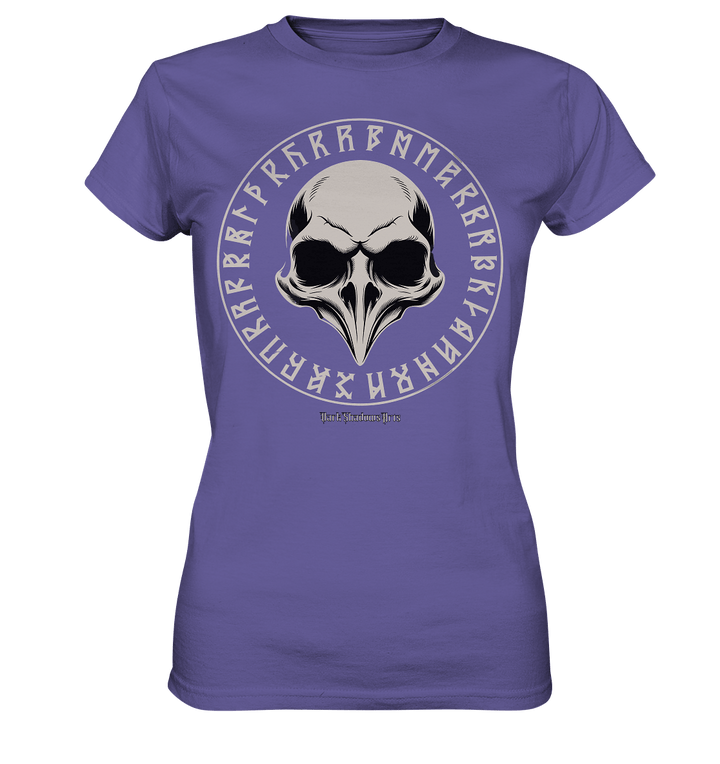 Nordic Raven Skull – Mystisches Design für Fans nordischer Ästhetik - Ladies Premium Shirt | Lady - Shirts | Dark Shadows Arts