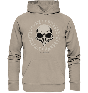 Nordic Raven Skull – Mystisches Design für Fans nordischer Ästhetik - Organic Hoodie | Hoodies | Dark Shadows Arts