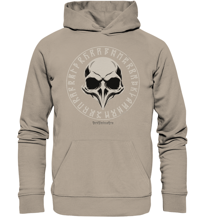 Nordic Raven Skull – Mystisches Design für Fans nordischer Ästhetik - Organic Hoodie | Hoodies | Dark Shadows Arts
