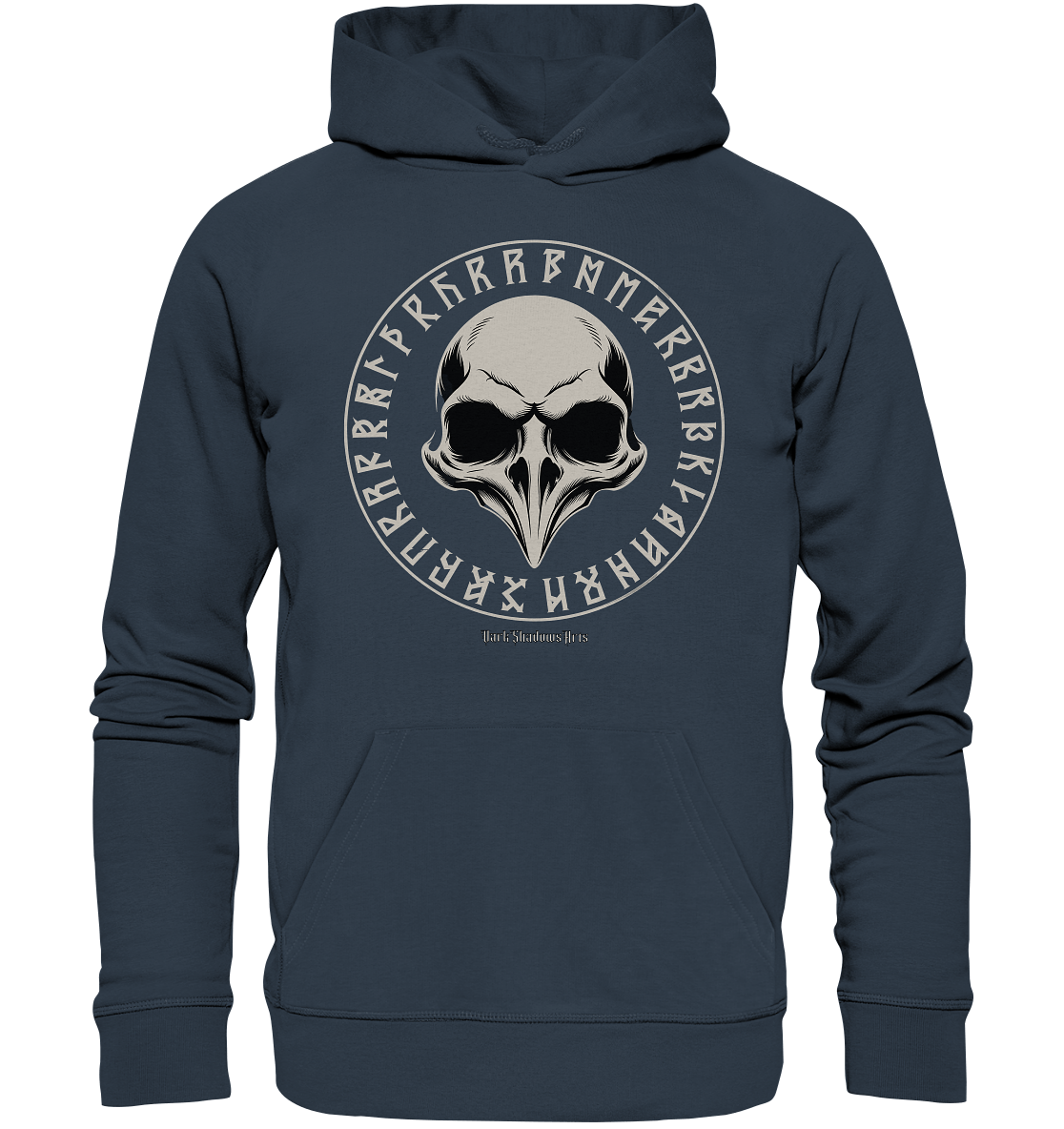 Nordic Raven Skull – Mystisches Design für Fans nordischer Ästhetik - Organic Hoodie | Hoodies | Dark Shadows Arts