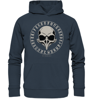 Nordic Raven Skull – Mystisches Design für Fans nordischer Ästhetik - Organic Hoodie | Hoodies | Dark Shadows Arts
