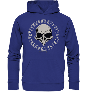 Nordic Raven Skull – Mystisches Design für Fans nordischer Ästhetik - Organic Hoodie | Hoodies | Dark Shadows Arts