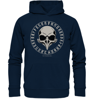 Nordic Raven Skull – Mystisches Design für Fans nordischer Ästhetik - Organic Hoodie | Hoodies | Dark Shadows Arts