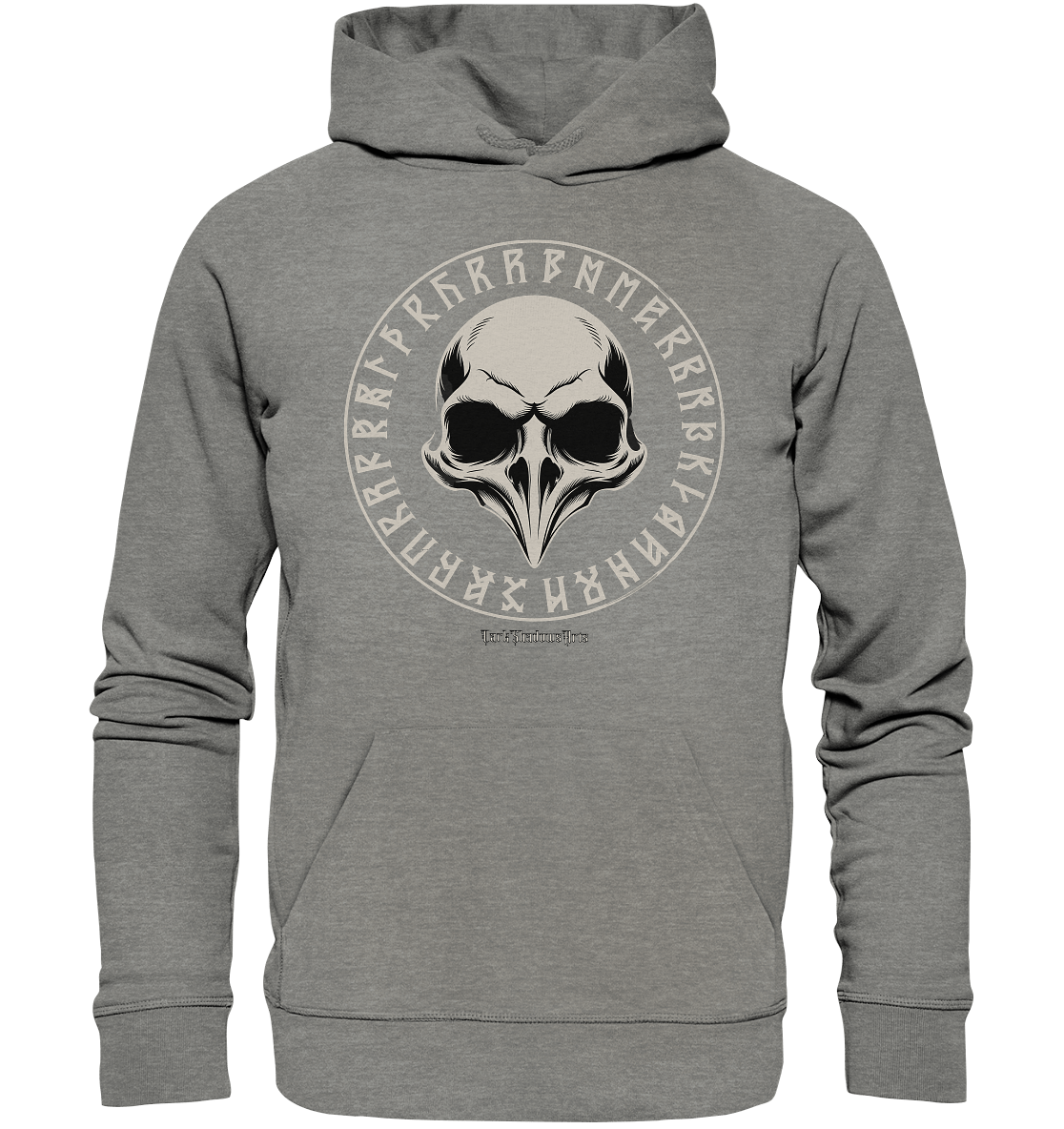 Nordic Raven Skull – Mystisches Design für Fans nordischer Ästhetik - Organic Hoodie | Hoodies | Dark Shadows Arts