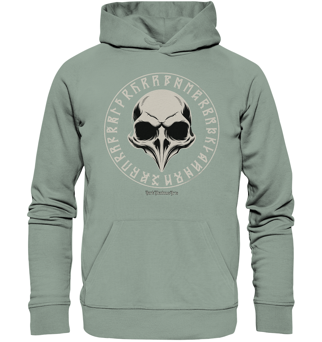 Nordic Raven Skull – Mystisches Design für Fans nordischer Ästhetik - Organic Hoodie | Hoodies | Dark Shadows Arts