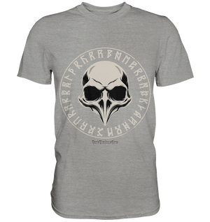 Nordic Raven Skull – Mystisches Design für Fans nordischer Ästhetik - Premium Shirt | Unisex - Shirts | Dark Shadows Arts