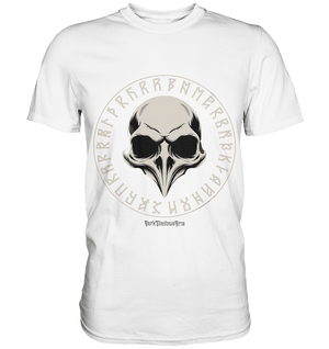 Nordic Raven Skull – Mystisches Design für Fans nordischer Ästhetik - Premium Shirt | Unisex - Shirts | Dark Shadows Arts