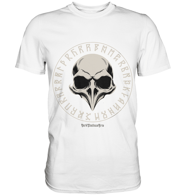 Nordic Raven Skull – Mystisches Design für Fans nordischer Ästhetik - Premium Shirt | Unisex - Shirts | Dark Shadows Arts