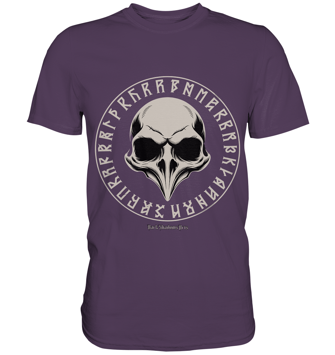 Nordic Raven Skull – Mystisches Design für Fans nordischer Ästhetik - Premium Shirt | Unisex - Shirts | Dark Shadows Arts