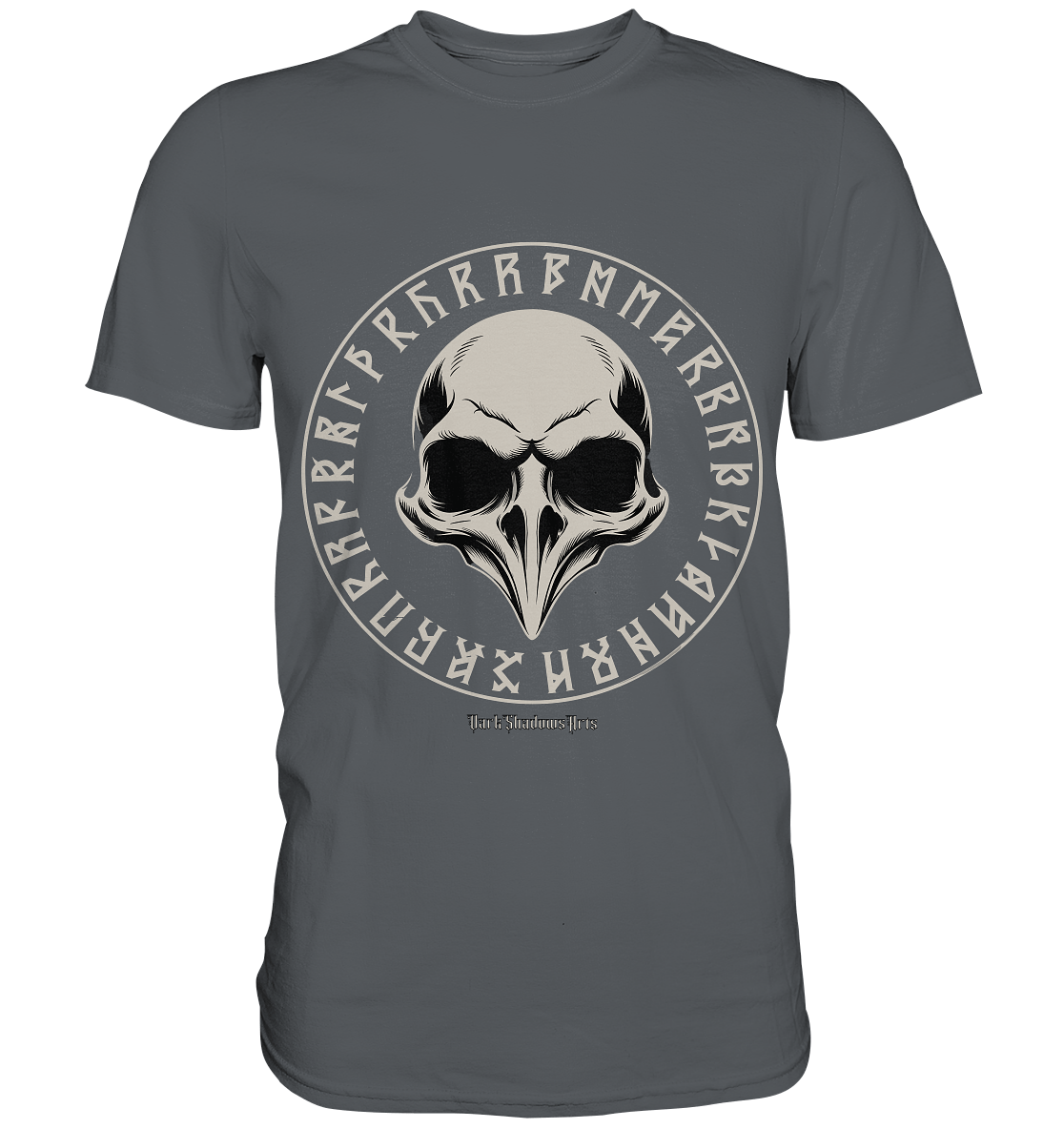 Nordic Raven Skull – Mystisches Design für Fans nordischer Ästhetik - Premium Shirt | Unisex - Shirts | Dark Shadows Arts