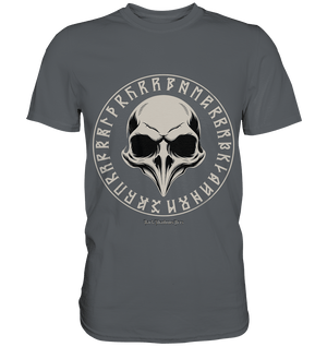 Nordic Raven Skull – Mystisches Design für Fans nordischer Ästhetik - Premium Shirt | Unisex - Shirts | Dark Shadows Arts
