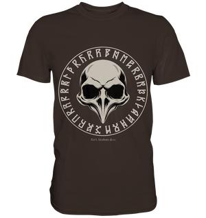 Nordic Raven Skull – Mystisches Design für Fans nordischer Ästhetik - Premium Shirt | Unisex - Shirts | Dark Shadows Arts