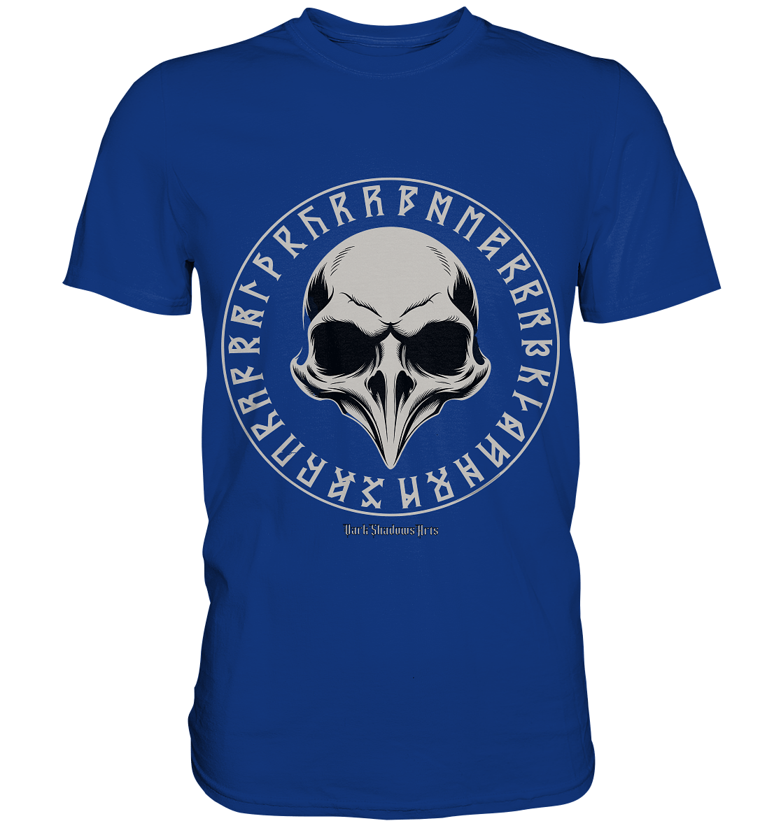 Nordic Raven Skull – Mystisches Design für Fans nordischer Ästhetik - Premium Shirt | Unisex - Shirts | Dark Shadows Arts