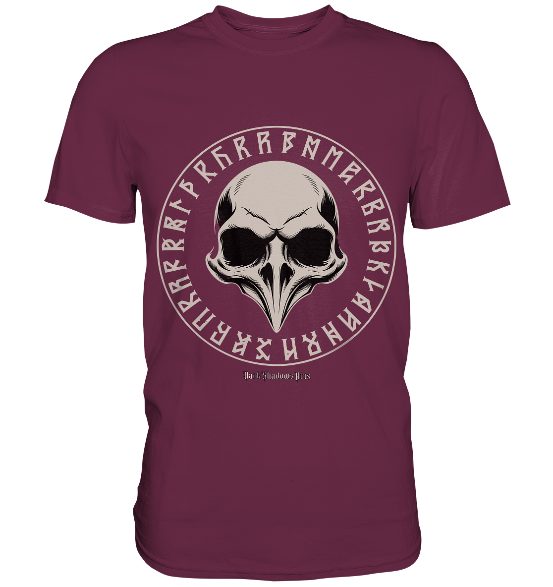 Nordic Raven Skull – Mystisches Design für Fans nordischer Ästhetik - Premium Shirt | Unisex - Shirts | Dark Shadows Arts