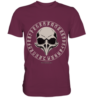 Nordic Raven Skull – Mystisches Design für Fans nordischer Ästhetik - Premium Shirt | Unisex - Shirts | Dark Shadows Arts