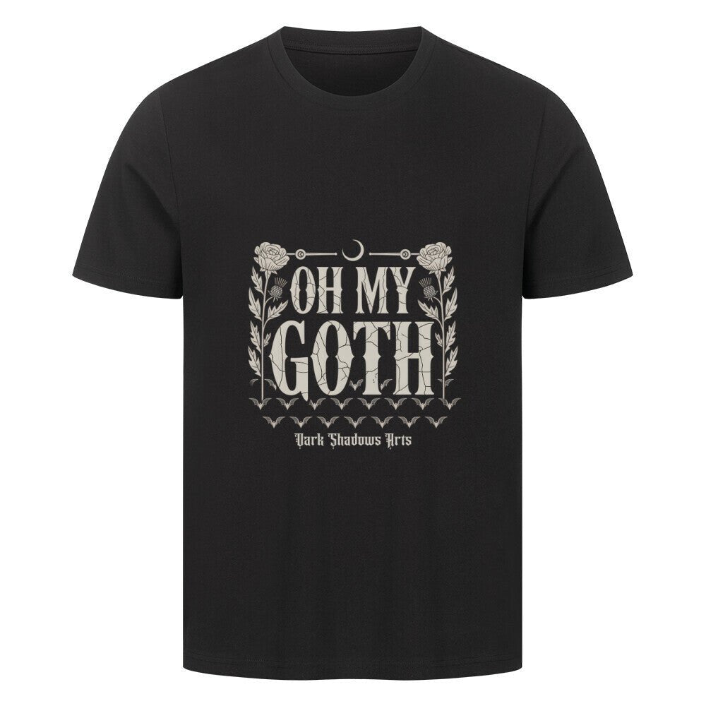 Oh My Goth – Dark Humor & Bat Style - HigherBlanks Premium T-Shirt | T-Shirt | Dark Shadows Arts