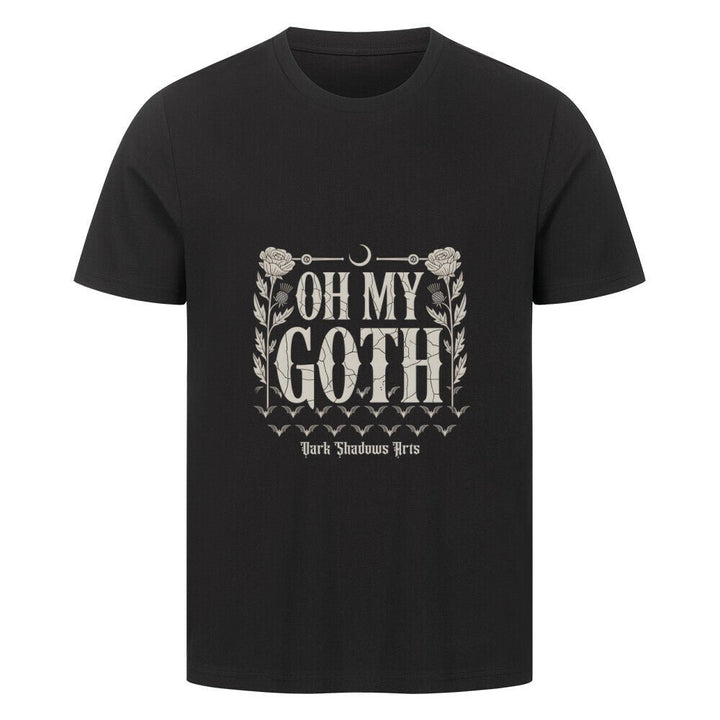 Oh My Goth – Dark Humor & Bat Style - HigherBlanks Premium T-Shirt | T-Shirt | Dark Shadows Arts