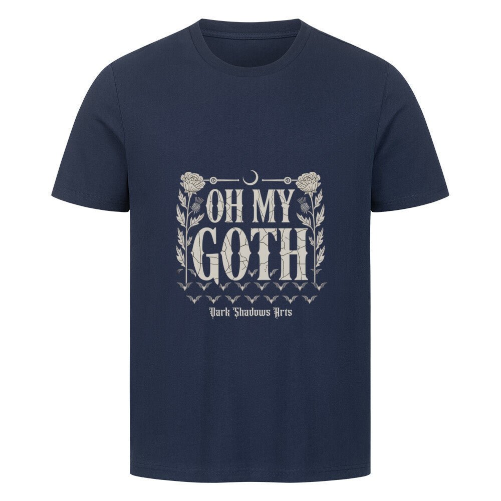 Oh My Goth – Dark Humor & Bat Style - HigherBlanks Premium T-Shirt | T-Shirt | Dark Shadows Arts
