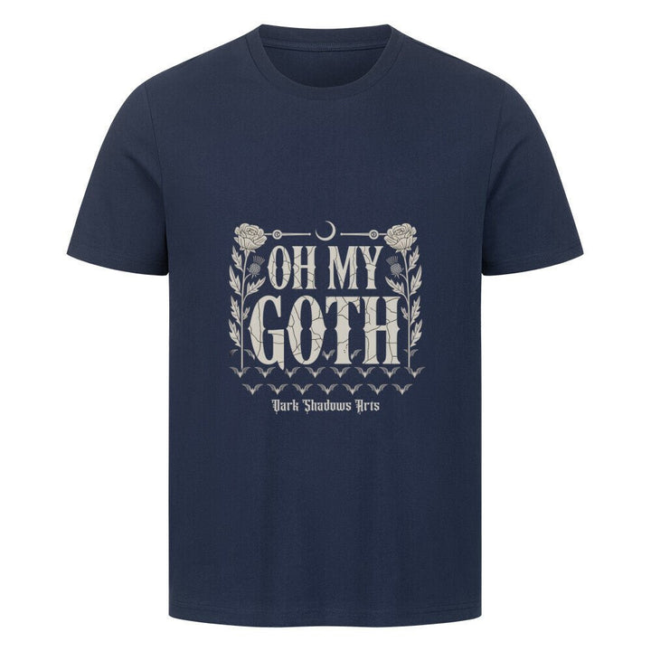 Oh My Goth – Dark Humor & Bat Style - HigherBlanks Premium T-Shirt | T-Shirt | Dark Shadows Arts