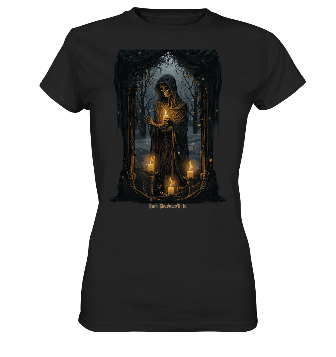 Ornate Candles Illuminating – Dunkle Eleganz - Ladies Premium Shirt | Lady - Shirts | Dark Shadows Arts