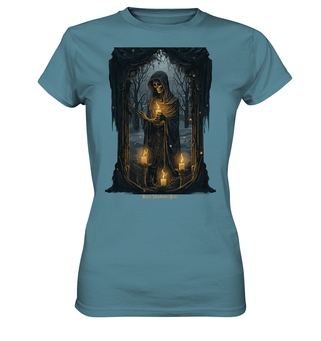 Ornate Candles Illuminating – Dunkle Eleganz - Ladies Premium Shirt | Lady - Shirts | Dark Shadows Arts