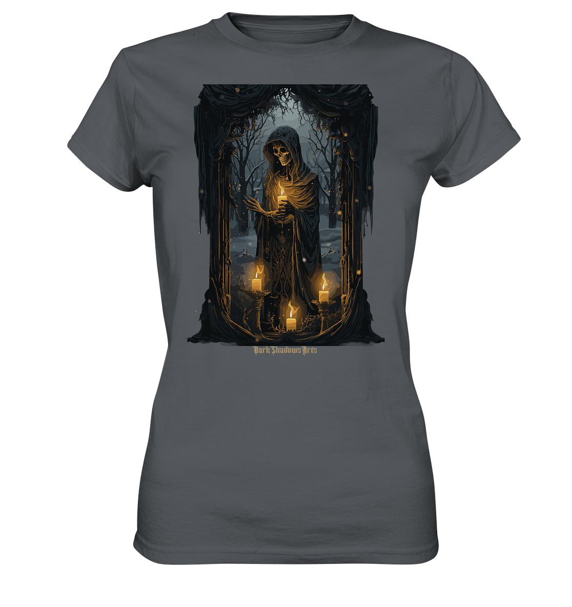 Ornate Candles Illuminating – Dunkle Eleganz - Ladies Premium Shirt | Lady - Shirts | Dark Shadows Arts