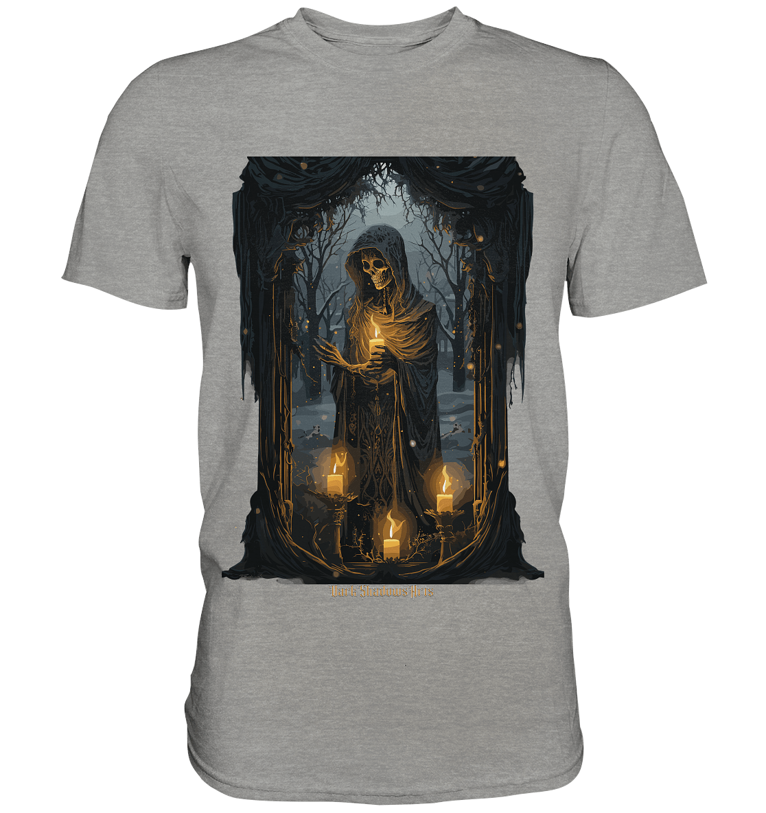 Ornate Candles Illuminating – Dunkle Eleganz - Premium Shirt | Unisex - Shirts | Dark Shadows Arts