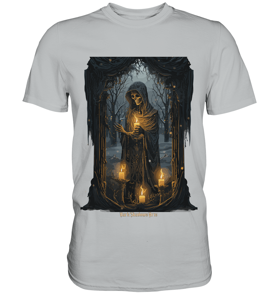 Ornate Candles Illuminating – Dunkle Eleganz - Premium Shirt | Unisex - Shirts | Dark Shadows Arts