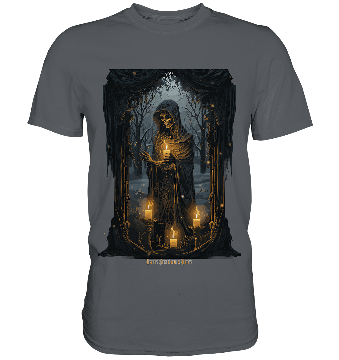Ornate Candles Illuminating – Dunkle Eleganz - Premium Shirt | Unisex - Shirts | Dark Shadows Arts