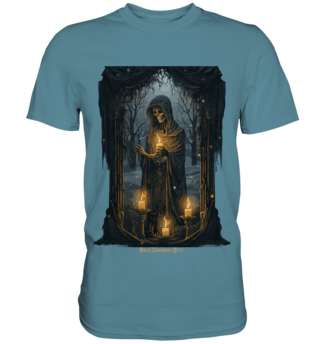 Ornate Candles Illuminating – Dunkle Eleganz - Premium Shirt | Unisex - Shirts | Dark Shadows Arts