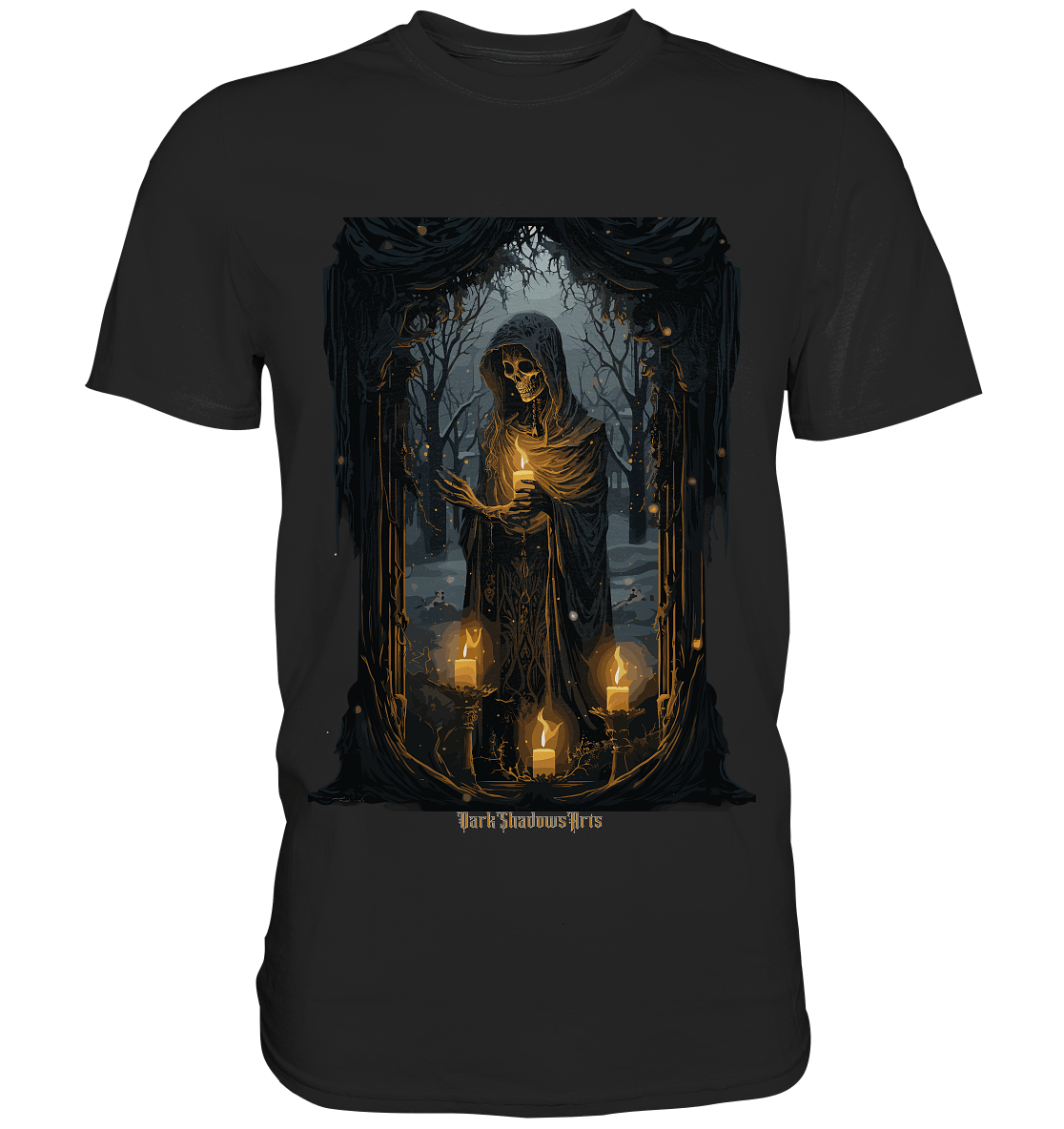 Ornate Candles Illuminating – Dunkle Eleganz - Premium Shirt | Unisex - Shirts | Dark Shadows Arts