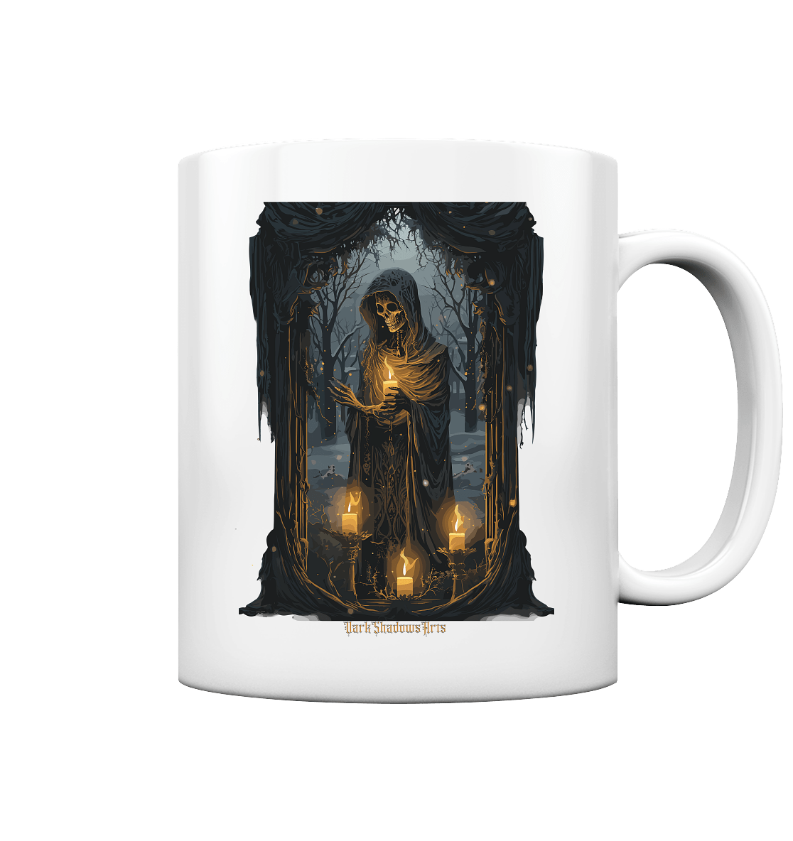 Ornate Candles Illuminating – Dunkle Eleganz - Tasse glossy | Trinkgefäße | Dark Shadows Arts