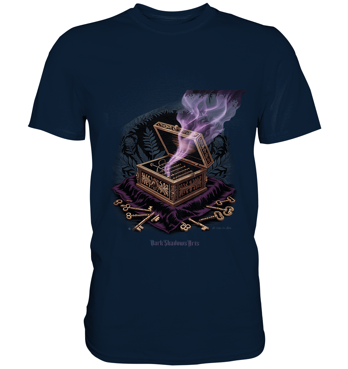 Pandoras Schlüssel - Die düstere Truhe der verlorenen Geheimnisse - Premium Shirt | Unisex - Shirts | Dark Shadows Arts